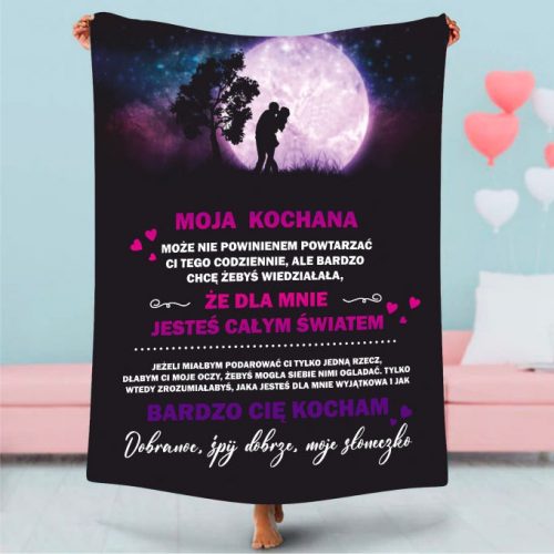 Flexmerch poliestrska odeja 152 cm x 203 cm bela, črna, odtenki oranžne