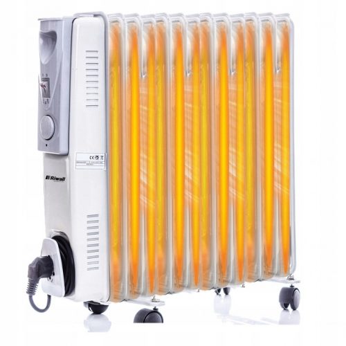 Oljni radiator Riwall 2500 W, bele barve