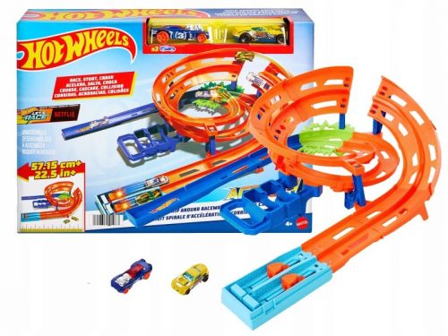  HOT WHEELS LET'S RACE TRACK SET TWISTED LOOP + 1 avto