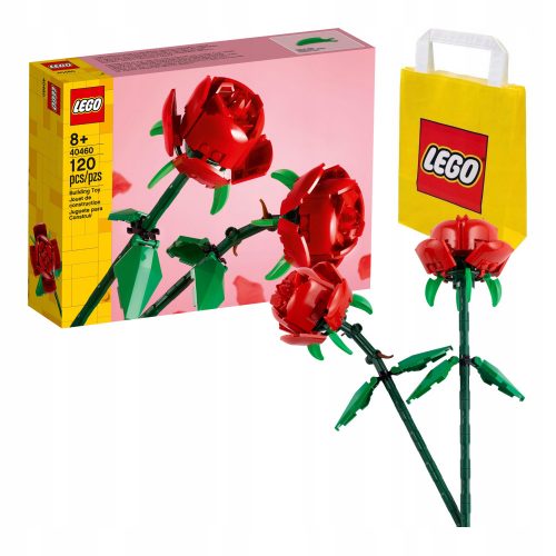  LEGO Classic 40460 Roses + LEGO 6315786 PAPIRNATA VREČKA VP SMALL S 24X18X8