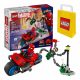  LEGO Super Heroes 76275 Motorcycle Chase: Spider-Man vs. Doc Ock + Papirnata vrečka LEGO 6315786 rumena 24x8x18 cm