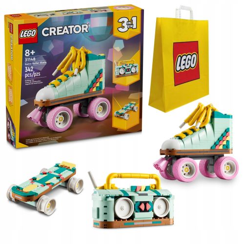  LEGO Creator 3 v 1 31148 Retro rolerji + LEGO 6315792 VP PAPIRNA VREČKA SREDNJA M 34X41X10 TE