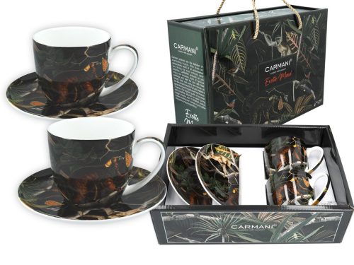 Carmani skodelica Set skodelic iz porcelana kot darilni porcelan 220 ml 2 kos.