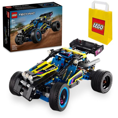  LEGO Technic Off-Road Racing Buggy 42164 + LEGO Papirnata vrečka 6315786 Rumena 24x8x18 cm