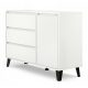  Komoda TopEshop Scandi 1D3S 110 x 39 x 78,5 cm bela bela