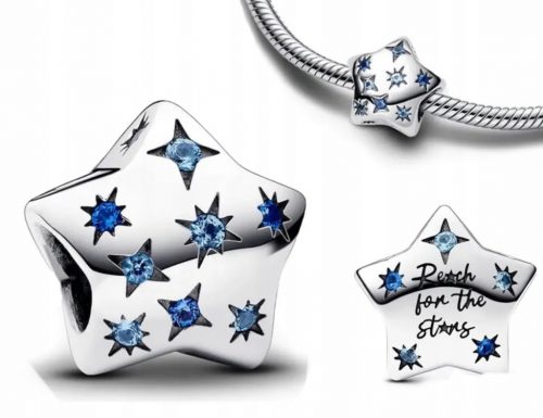  Obesek z zvezdico Shining Star Charms, srebro S925