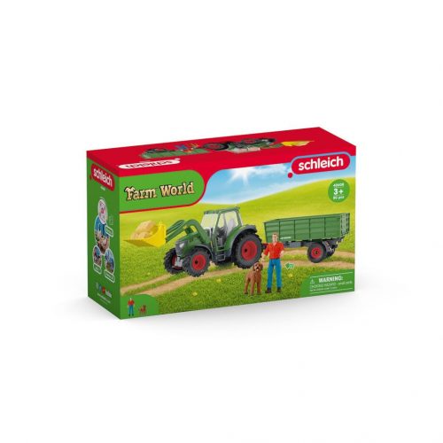  Schleich 42608 Traktor s prikolico