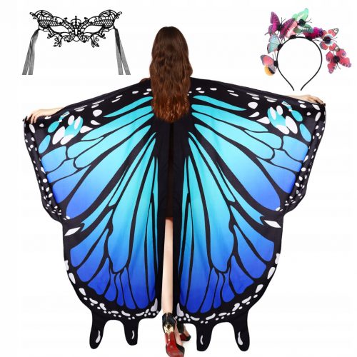  ŽENSKI ogrinjalo Butterfly Wing Cosplay kostum ogrinjalo iz nerjavečega jekla