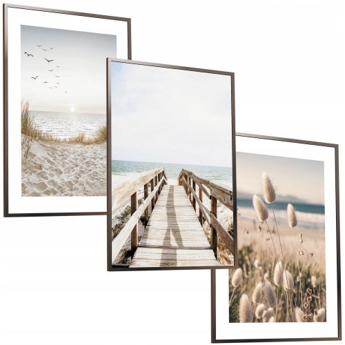 50x40 SET OKVIRJI SLIKE PLAKATI OKVIR PAMPAS TRAVA PLAŽA NARAVA BOHO