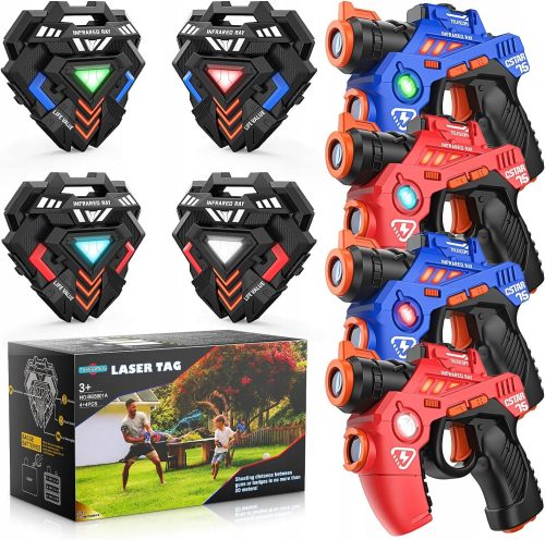  LASERSKA PIŠTOLA PAINTBALL LASER TAG LIGHT RIFLE 4 MODE SET × 4