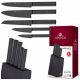 SET SET nožev v bloku Gerlach Ambiente 5 kos BLACK CHEF KNIFE