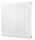 Demrad 914 W jekleni panelni radiator bel 400 x 900 x 100 mm - stranski priključek