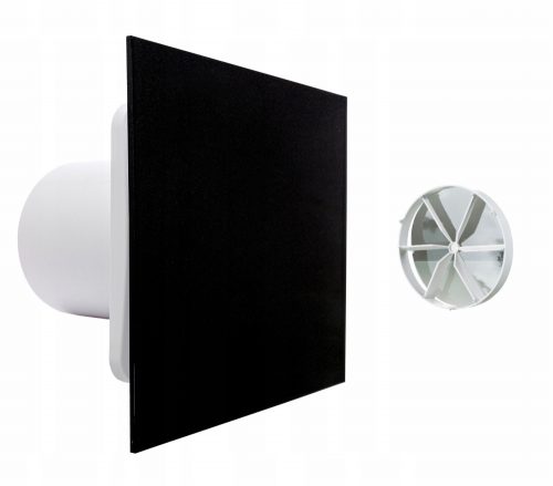 Ventika KLIQ100BASEWC + KLIQFP180BLACK kopalniški ventilator 100 mm