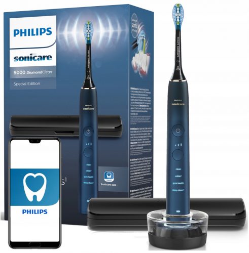  Philips Sonicare DiamondClean 9000 sonična zobna ščetka, mornarsko modra