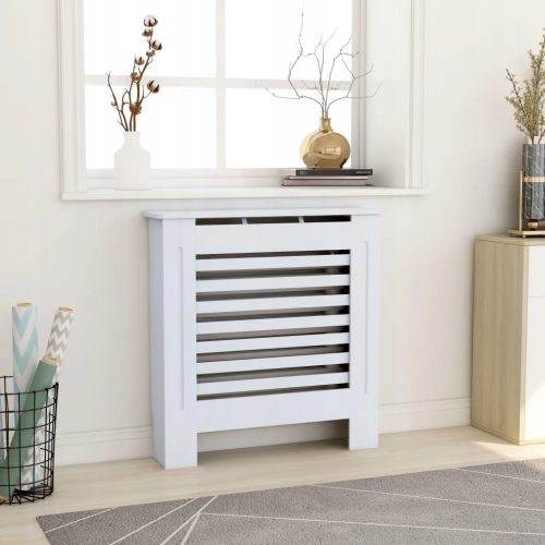 Pokrov za radiator, MDF plošča, 78 x 81,5 cm, bele barve