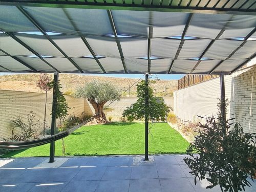  Pas za paviljon Sun Shade, blago, 100 x 100 cm, sive barve