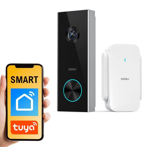 Video domofon proti kraji z Audio IP Aosu HD 3MP Tuya SMART Home Doorbell