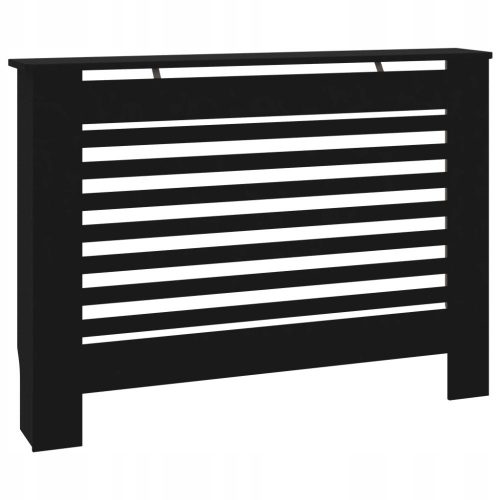 Pokrov za radiator, MDF plošča, 112 x 81 cm, črna