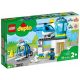  LEGO Duplo 6379240 Številke avtomobilskega helikopterja policijske postaje, velike kocke za 2-3 letnike