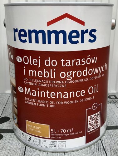 Remmers Pflege-ol olje za les 15L SVETLI HRAST