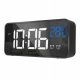 LED URA ALARM TERMOMETER ALARM DATUM črna 14cm