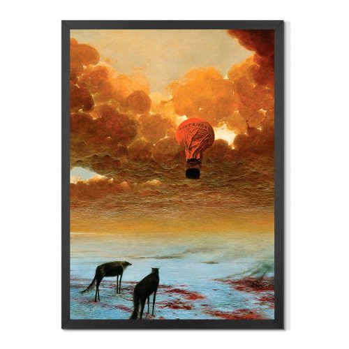 Plakat Zdzisław Beksiński, slika AB79, uokvirjeno, 50 x 70 cm