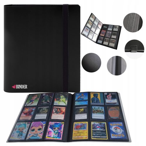  Album za zbirateljske kartice Safe Cards Storage 9 kartic Pocket Black Binder 360