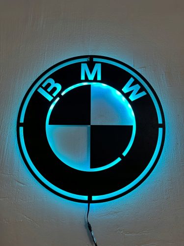 LED lesena slika z logotipom BMW NOČNA SVETILKA