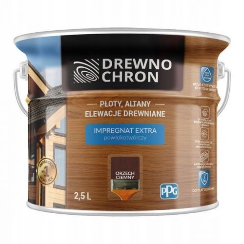  Impregnacija za les Drewnochron 364418 temni oreh 2,5 l