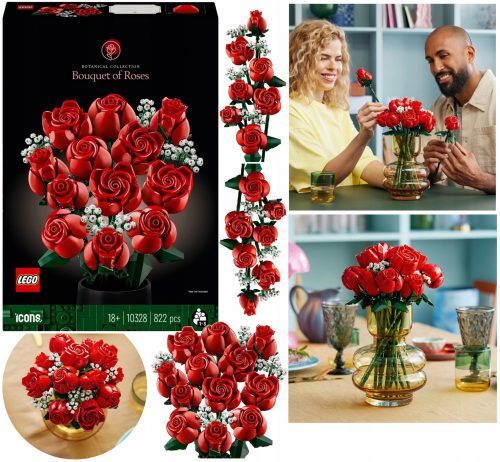  LEGO ICONS 11122 LEGO šopek vrtnic za valentinovo rojstni dan