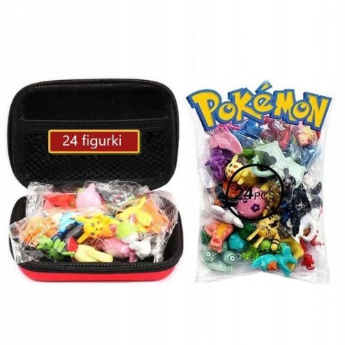  POKEMON KARTICE 24 KOS + ETUI ZA ŠKATLO + POKEMON FIGURICE 24 KOS