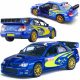  Avto Kinsmart Subaru Impreza 1:36 modra + CAR BOX MODEL AVTA KINSMART