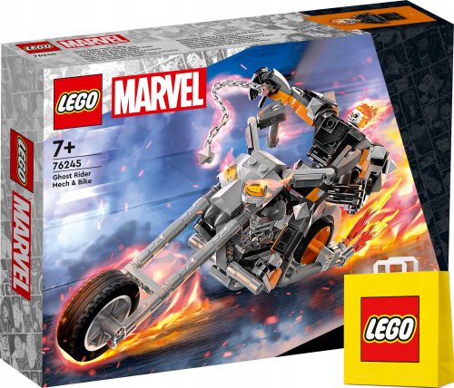  LEGO Super Heroes 76245 Scary Rider - mehanizem in motor + VP LEGO papirnata vrečka srednje velikosti 41cmx34cmx11cm DARILNA VREČKA