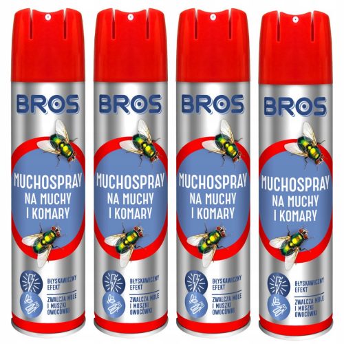  Bros aerosolni razpršilec 400 ml proti muham in komarjem