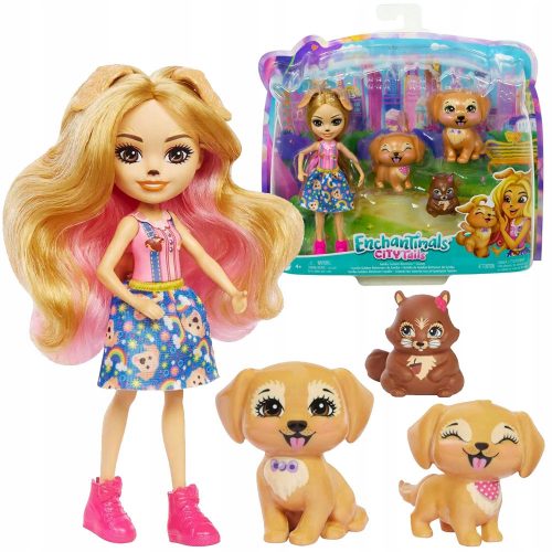  Mattel Enchantimals City Tails družinska lutka Gerika Golden Retriever