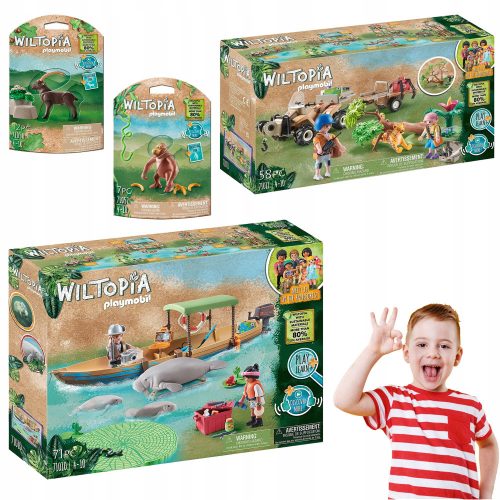  PLAYMOBIL WILTOPIA MANATEE IZLETNI KOMPLET + REŠEVALNI KVAD + 2 FIGURICI