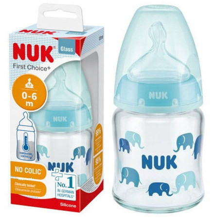  NUK 747114 steklenička 120 ml s silikonskim cucljem