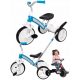  Trikolesno kolo FIRST BIKE ELITE+ BLUE za otroke 2, 3, 4 leta