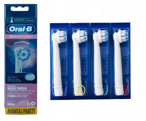  4 ORAL-B Braun SENSITIVE CLEAN ORIGINAL KONICA