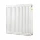 Jekleni panelni radiator Diamond 2500 W bel 1200 x 600 x 102 mm - stranski priključek