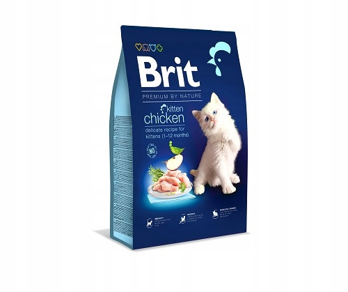  BRIT Dry Premium Kitten hrana s piščancem 8kg