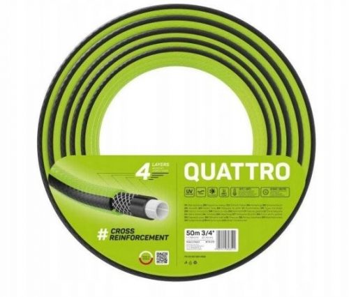  Vrtna cev 3/4'' 50m CELLFAST QUATTRO 10-073