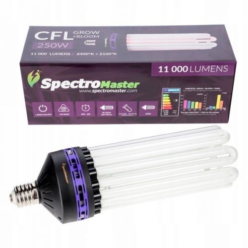  Spectromaster 250 W CFL žarnica za gojenje rastlin