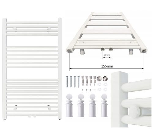 Vodni kopalniški radiator Aquabad 488 W 600 x 1000 mm bel