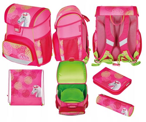  Set šolskih torb Herlitz Loop Plus Bloomy Horse