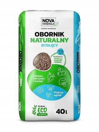  Organsko, naravno gnojilo Nova Minerals gnoj 25 kg 40 l