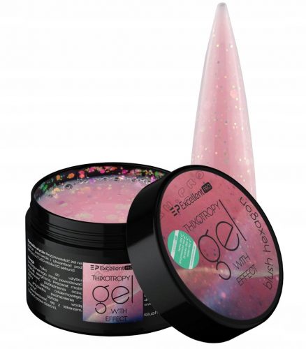  Odličen PRO Gel z delci Thixo Gel With Effect Blush Hexagon 15 g