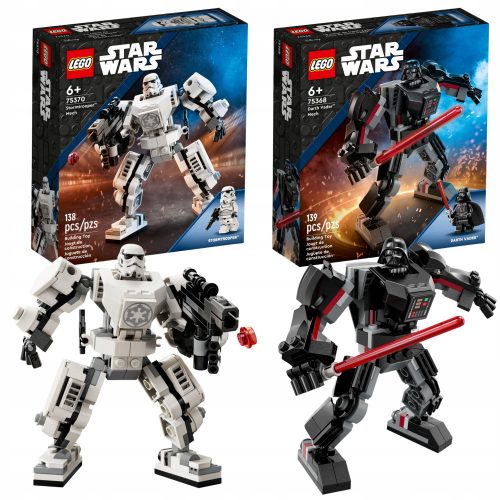  Lego STAR WARS 75368 Darth Vader's Mech + LEGO Star Wars 75370 Stormtrooper Mech