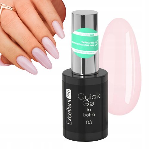  Excellent PRO Quick Gel v steklenički 11g 003 MLEČNO ROZA GEL V STEKLENIČKI