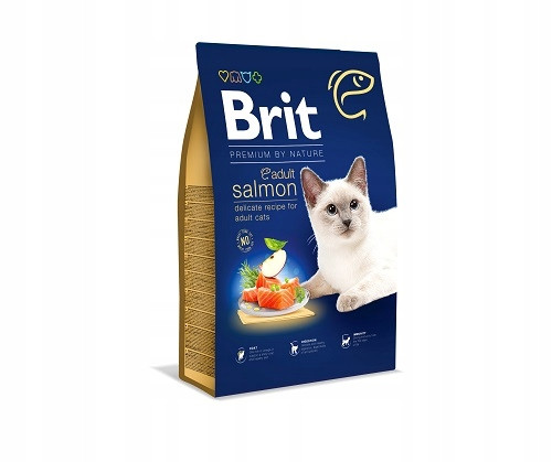  BRIT Dry Premium Adult hrana z lososom 8kg